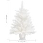 Albero di Natale Artificiale con Aghi Realistici Bianco 65 cm