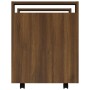 Carrello Scrivania Rovere Marrone 60x45x60 cm Legno Multistrato