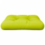 Cuscino per Pallet Verde Brillante 58x58x10 cm in Tessuto