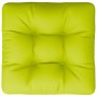 Cuscino per Pallet Verde Brillante 58x58x10 cm in Tessuto