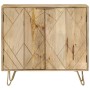 Credenza 80x30x75 cm in Legno Massello di Mango