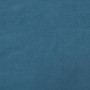 Divano a 2 Posti con Cuscini Blu 140 cm in Velluto