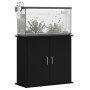 Supporto per Acquario 81x36x73 cm in Legno Multistrato Nero