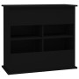 Supporto per Acquario 81x36x73 cm in Legno Multistrato Nero