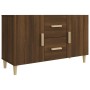 Credenza Rovere Marrone 100x36x60 cm in Legno Multistrato