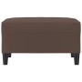 Poggiapiedi Marrone 70x55x41 cm in Similpelle