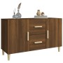 Credenza Rovere Marrone 100x36x60 cm in Legno Multistrato