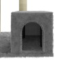 Albero per Gatti con Tiragraffi in Sisal Grigio Chiaro 71 cm