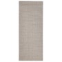 Tappeto in Sisal Naturale 80x200 cm Sabbia