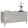 Tavolino Salotto Grigio Cemento 90x44,5x45 cm Legno Multistrato