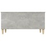 Tavolino Salotto Grigio Cemento 90x44,5x45 cm Legno Multistrato