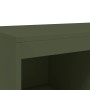 Credenza Verde Oliva 68,5x39x111,5 cm Acciaio Laminato a Freddo