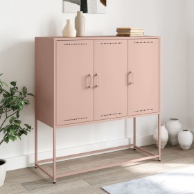 Credenza Rosa 100,5x39x107 cm in Acciaio