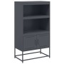 Credenza Antracite 68,5x38,5x123,5 cm in Acciaio