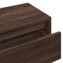 Set Mobili da Ingresso 4 pz Rovere Marrone in Legno Multistrato