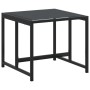 Set da Pranzo da Giardino 13 pz Nero in Textilene