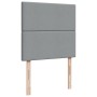 Giroletto a Molle con Materasso Grigio Chiaro 80x200 cm Tessuto
