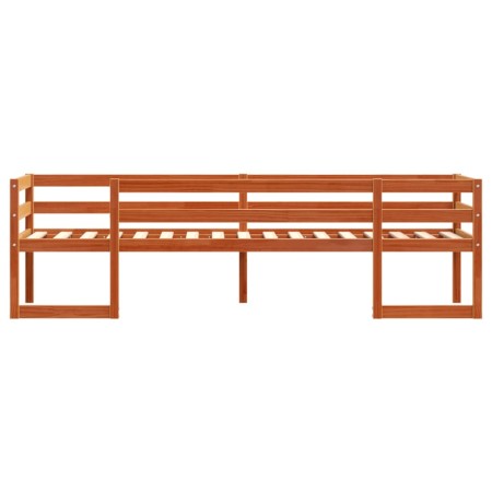 Giroletto per Bambini Marrone Cera 90x200cm Legno Massello Pino