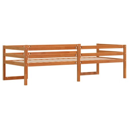 Giroletto per Bambini Marrone Cera 90x200cm Legno Massello Pino