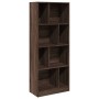 Libreria Rovere Marrone 57x28,5x141 cm in Legno Multistrato