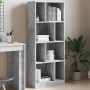 Libreria Grigio Cemento 57x28,5x141 cm in Legno Multistrato