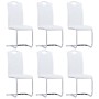 Set Sala da Pranzo 7 pz in Similpelle Bianco