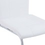 Set Sala da Pranzo 7 pz in Similpelle Bianco