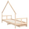 Giroletto Bambini con Cassetti 80x200 cm Legno Massello di Pino