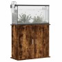 Supporto Acquario 81x36x73 cm in Legno Multistrato Rovere Fumo