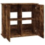 Supporto Acquario 81x36x73 cm in Legno Multistrato Rovere Fumo