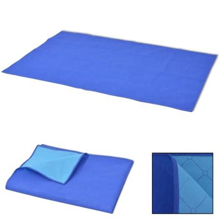 Coperta da Picnic Blu e Celeste 150x200 cm