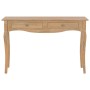 Tavolo Consolle con 2 Cassetti 110x35x76 cm Legno Multistrato