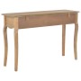 Tavolo Consolle con 2 Cassetti 110x35x76 cm Legno Multistrato