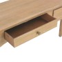 Tavolo Consolle con 2 Cassetti 110x35x76 cm Legno Multistrato