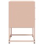 Comodini 2 pz Rosa 36x39x60,5 cm in Acciaio