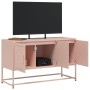 Mobile TV Rosa 100,5x39x60,5 cm in Acciaio