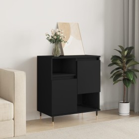 Credenza Nero 60x35x70 cm in Legno Multistrato