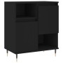 Credenza Nero 60x35x70 cm in Legno Multistrato