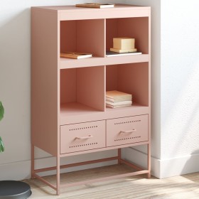 Credenza Rosa 68,5x39x111,5 cm Acciaio Laminato a Freddo