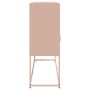 Credenza Rosa 100,5x39x107 cm in Acciaio Laminato a Freddo