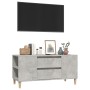 Mobile per TV Grigio Cemento 102x44,5x50 cm Legno Multistrato