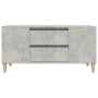 Mobile per TV Grigio Cemento 102x44,5x50 cm Legno Multistrato