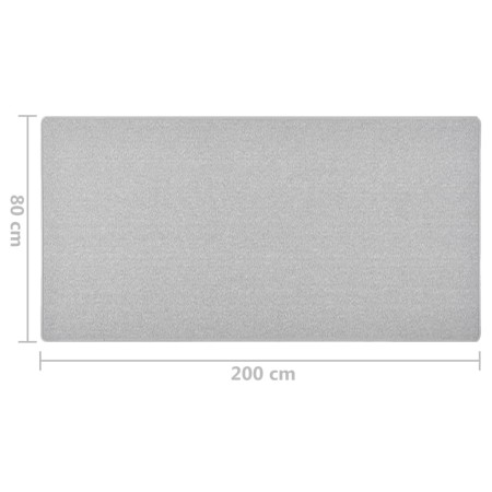 Tappeto Corsia Grigio Chiaro 80x200 cm