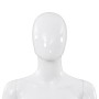 Manichino Donna Figura Intera Base in Vetro 175cm Bianco Lucido