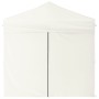 Tenda per Feste Pieghevole con Pareti Laterali Crema 2x2 m