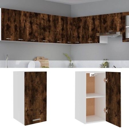 Mobile Pensile Rovere Fumo 29,5x31x60 cm in Legno Multistrato