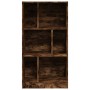 Libreria Rovere Fumo 57x28,5x107,5 cm in Legno Multistrato