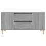 Mobile Porta TV Grigio Sonoma 102x44,5x50 cm Legno Multistrato