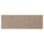 Tappeti Adesivi Scale Aspetto Sisal 15pz 65x21x4cm Beige Chiaro