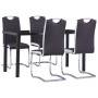 Set Sala da Pranzo 5 pz in Similpelle Marrone